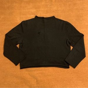 Elizabeth Suzann x Kordal Rhodes Mockneck Merino Wool Black L